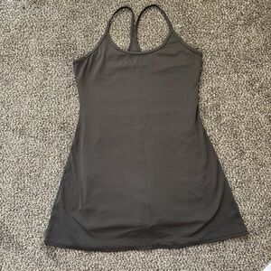 Quince brand olive green-grey racerback athletic dress